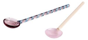 Round Spoon - / Glass - Set of 2 - L 15 cm by Hay Multicoloured