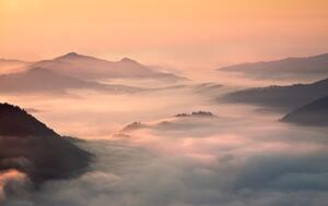 Art Photography foggy morning in the mountains, fproject - Przemyslaw, (40 x 26.7 cm)