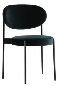 Series 430 Padded chair - Stackable - Fabric & Metal by Verpan Green