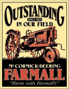 Metal sign Farmall - Outstanding, (32 x 41 cm)