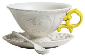 I-Tea Teacup by Seletti White/Yellow