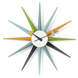 Sunburst Clock Clock - / By George Nelson, 1948-1960 / Ø 47 cm by Vitra Multicoloured