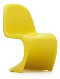 Panton Junior Children's chair - / By Verner Panton, 1959 - Polypropylene by Vitra Yellow