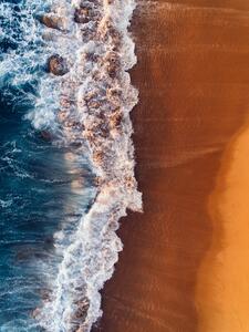 Art Photography Water arrive to sand, Javier Pardina, (30 x 40 cm)