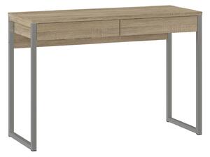Function Plus Oak & Grey 2 Drawers Desk