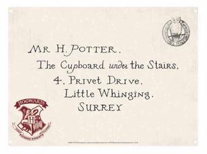 Metal sign Harry Potter - Letters, (21 x 15 cm)