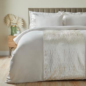 Harlow Champagne Duvet Cover and Pillowcase Set Champagne