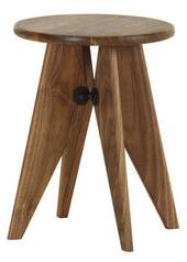 Solvay Stool - / By Jean Prouvé, 1941 by Vitra Natural wood