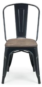Grafton Solid Elm Wood Seat Bar Chair