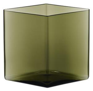 Ruutu Vase - by Ronan & Erwan Bouroullec / 20,5 x 18 cm by Iittala Green
