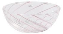 Spin Small dish - / Set of 2 - Glass by Hay Pink/Transparent