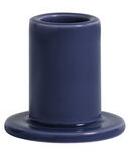 Tube Small Candle stick - / H 5 cm - Ceramic by Hay Blue