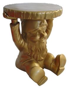 Gnome Attila End table by Kartell Gold