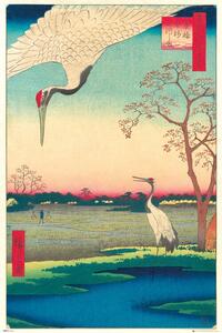 Poster Hiroshige - Kanasugi at Mikawashima, Hiroshige Utagawa