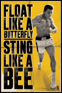 Poster Muhammad Ali - float like a butterfly, (61 x 91.5 cm)