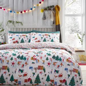 Noelle Snowy Duvet Set | Christmas Bedding | Roseland