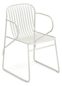 Riviera Stackable armchair - / Metal by Emu White