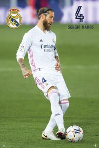 Poster Real Madrid - Sergio Ramos 2020/2021, (61 x 91.5 cm)