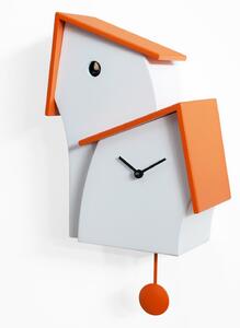 JAZZ TIME CUCKOO CLOCK - White & Orange