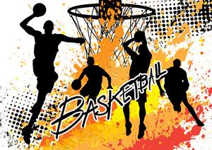 Poster Basketball - Colour Splash, (91.5 x 61 cm)