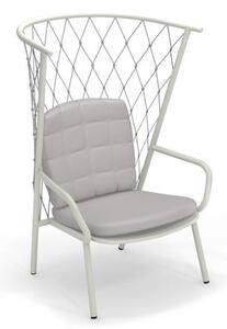 Nef Low armchair - / Backrest H 125 cm by Emu White