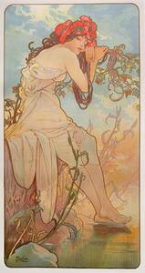 Mucha, Alphonse Marie - Fine Art Print The Seasons: Summer, (21.2 x 40 cm)