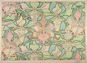 Mucha, Alphonse Marie - Fine Art Print Wallpaper design, (40 x 30 cm)