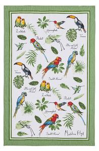 Ulster Weavers Tropical Birds Tea Towel Green, Red and Yellow
