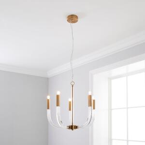 Hotel Finley 5 Light Ceiling Fitting Gold