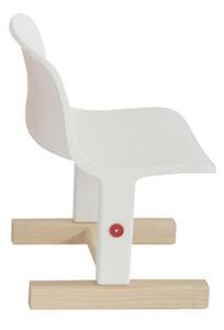 Little big Children's chair - / Adjustable height by Magis White/Natural wood