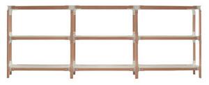 Steelwood Shelf - H 93 cm by Magis White/Natural wood