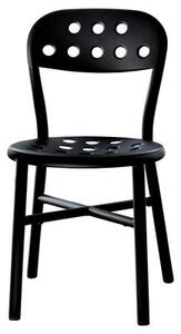 Pipe Stacking chair - Metal by Magis Black
