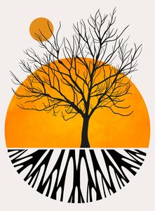 Illustration Warming Roots, Kubistika, (26.7 x 40 cm)
