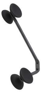 Officina Wall coat rack - / Wrought iron & rubber by Magis Black