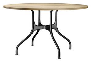 Milà Round table - / Metal & wood - Ø 130 cm by Magis Black/Natural wood