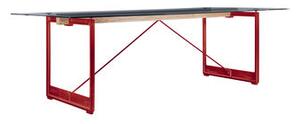 Brut Rectangular table - / L 205 x 85 cm by Magis Red