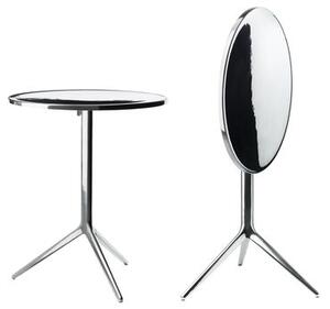 Central Foldable table - H 72 cm x Ø 60 cm - Polished alu version by Magis Metal