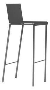 Bianco Bar chair - Matt / H 80 cm by Zeus Black