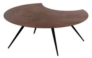 Dara Coffee table - / Trimmed - Stratified oxidisation effect - Ø 100 cm by Zeus Brown/Copper