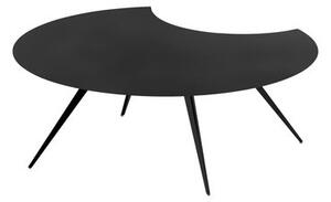 Dara Coffee table - / Trimmed - Epoxy painted steel - Ø 100 cm by Zeus Black