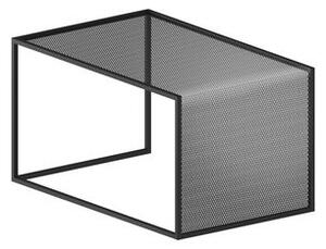 Tristano Coffee table - / 55 x 35 cm x H 30 cm - Steel mesh by Zeus Grey