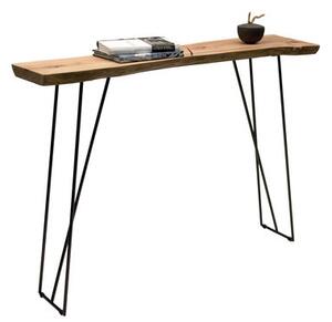 Old Times Console - / L 135 cm by Zeus Black/Natural wood