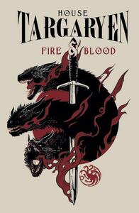 Art Print Game of Thrones - House Targaryen, (26.7 x 40 cm)
