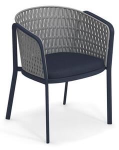 Carousel Armchair - / Synthetic rope & metal by Emu Blue/Grey