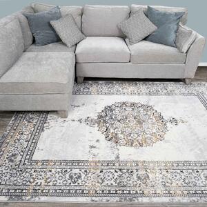 Gold Traditional Distressed Large Dining Table Rugs | Hatton