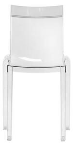 Hi Cut Stacking chair - Transparent polycarbonate by Kartell Transparent
