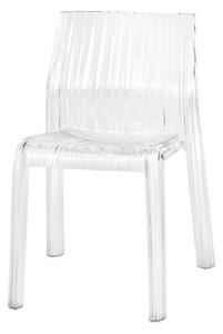 Frilly Stacking chair - transparent / Polycarbonate by Kartell Transparent