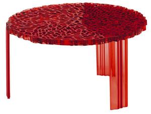T-Table Basso Coffee table - H 28 cm by Kartell Red