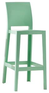 One more please Bar chair - H 75cm - Plastic by Kartell Green
