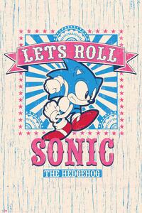 Poster Sonic the Hedgehog - Let‘s Roll, (61 x 91.5 cm)